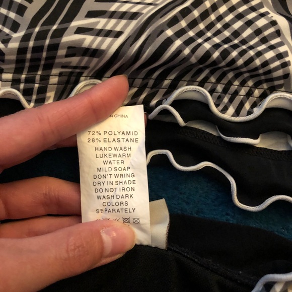 Profile bikini bottoms, black & white, Sz 10 - Picture 5 of 7